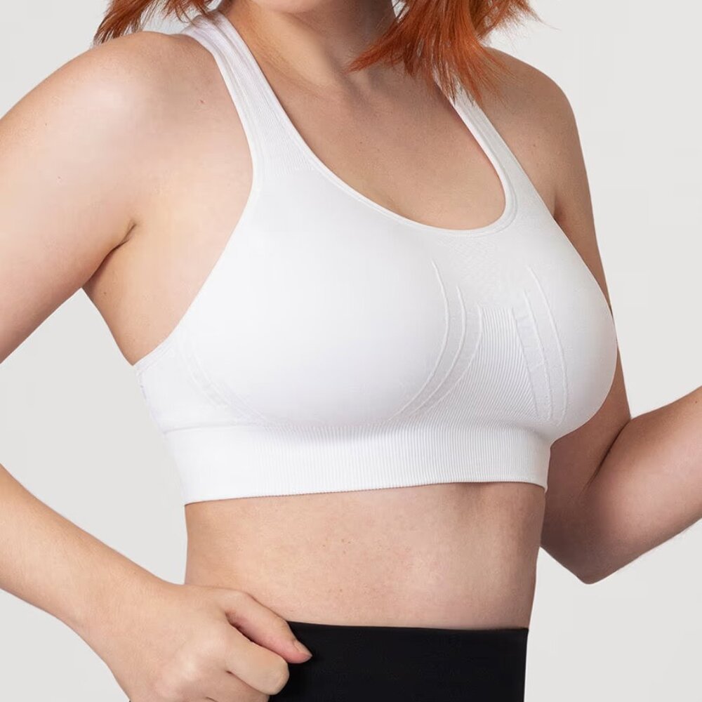 Truekind® Reactive Sports Bra -‎ White, Medium NWT
